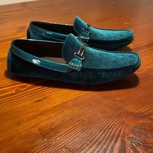 Amali Green Suede loafers